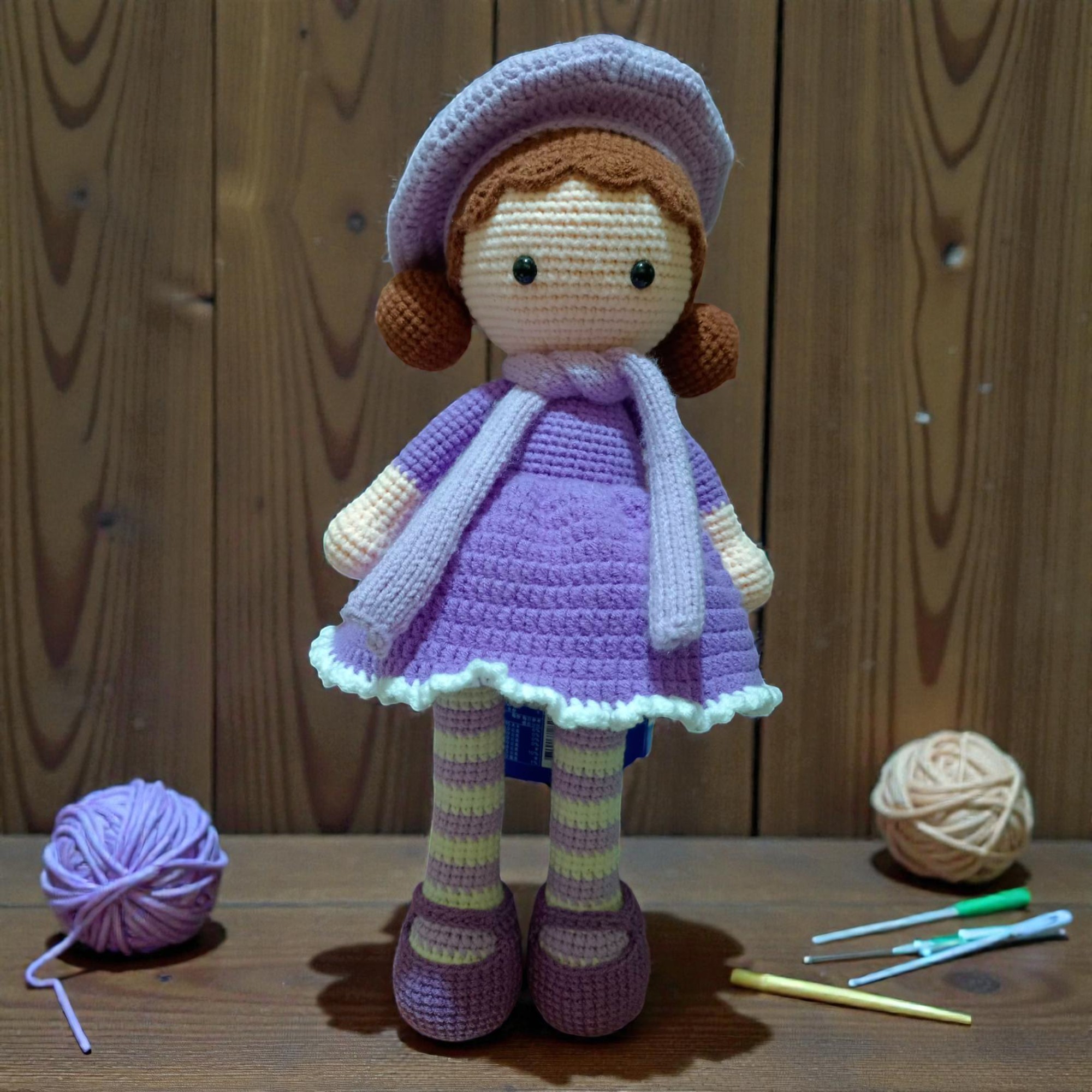 戴貝雷帽小女孩-42公分