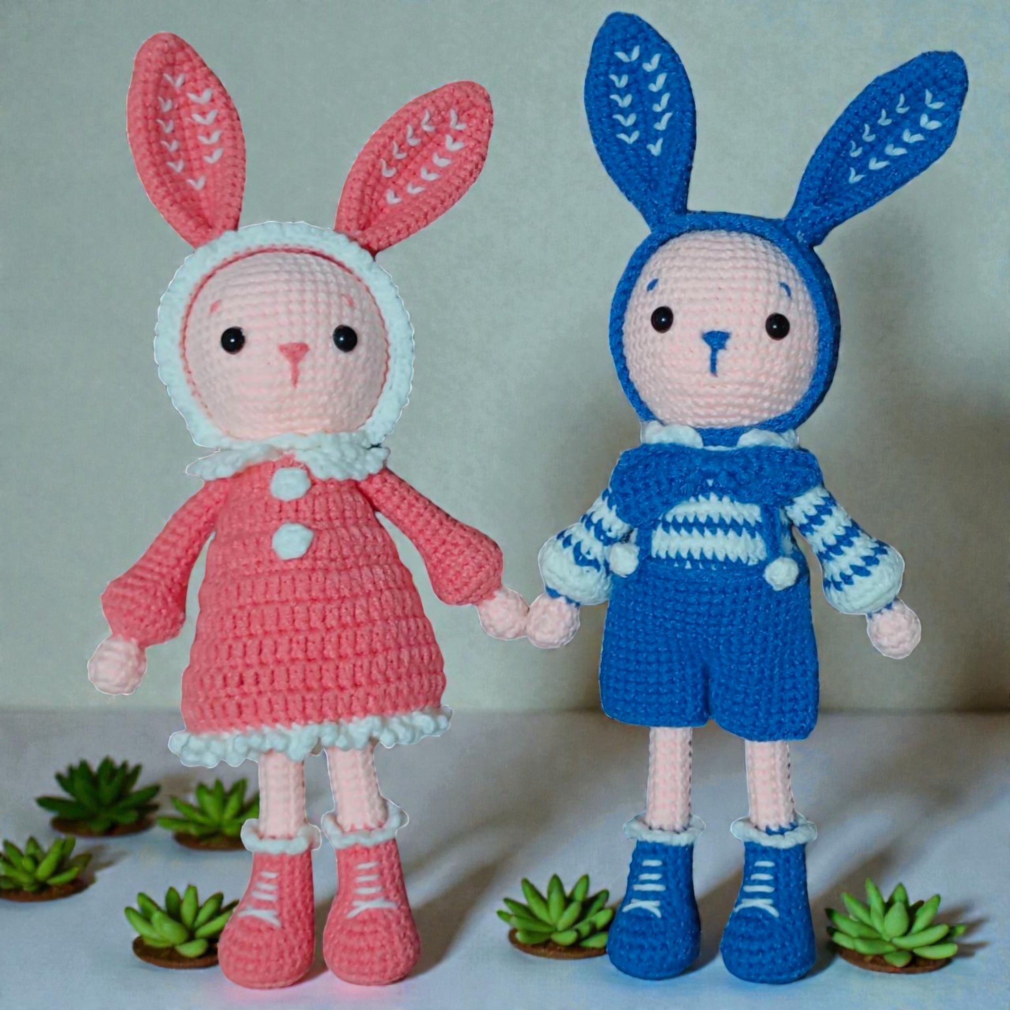 情侶兔(一對)-35公分 